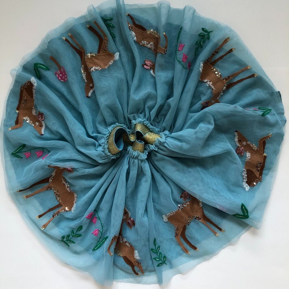 HTF NWOT Mini Boden Sequin Appliqué Tulle Skirt(A minor flaw)